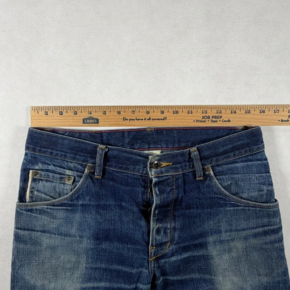 Raleigh Denim Jones White Oak Cone Denim Selvedge Jeans Mens 30x34 Medium Wash